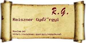 Reiszner Györgyi névjegykártya